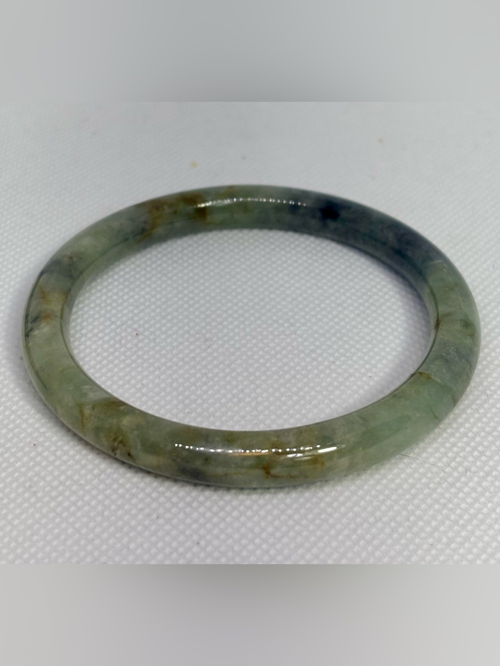 Green Natural Jade Bangle Bracelet